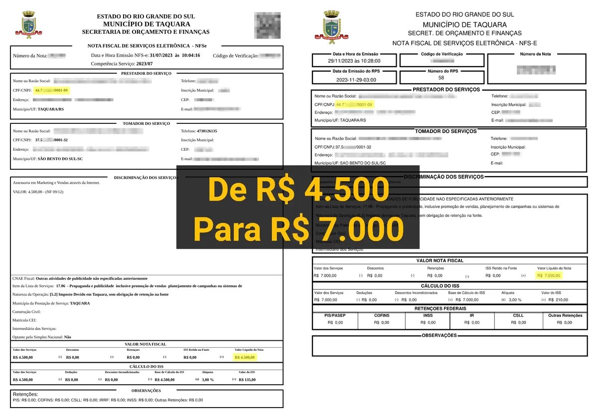 Comprovante de renegociação ST