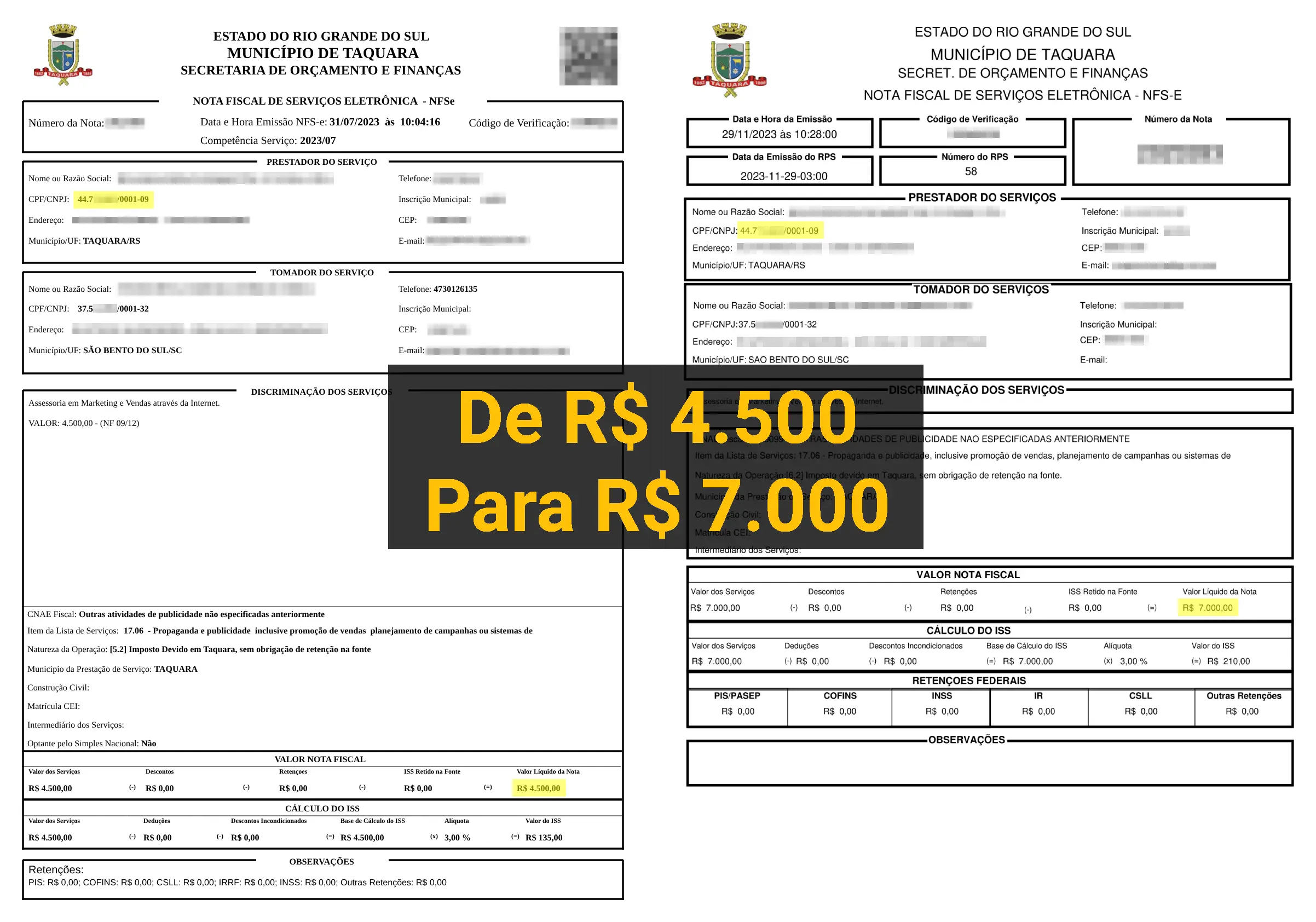 Comprovante de renegociação ST